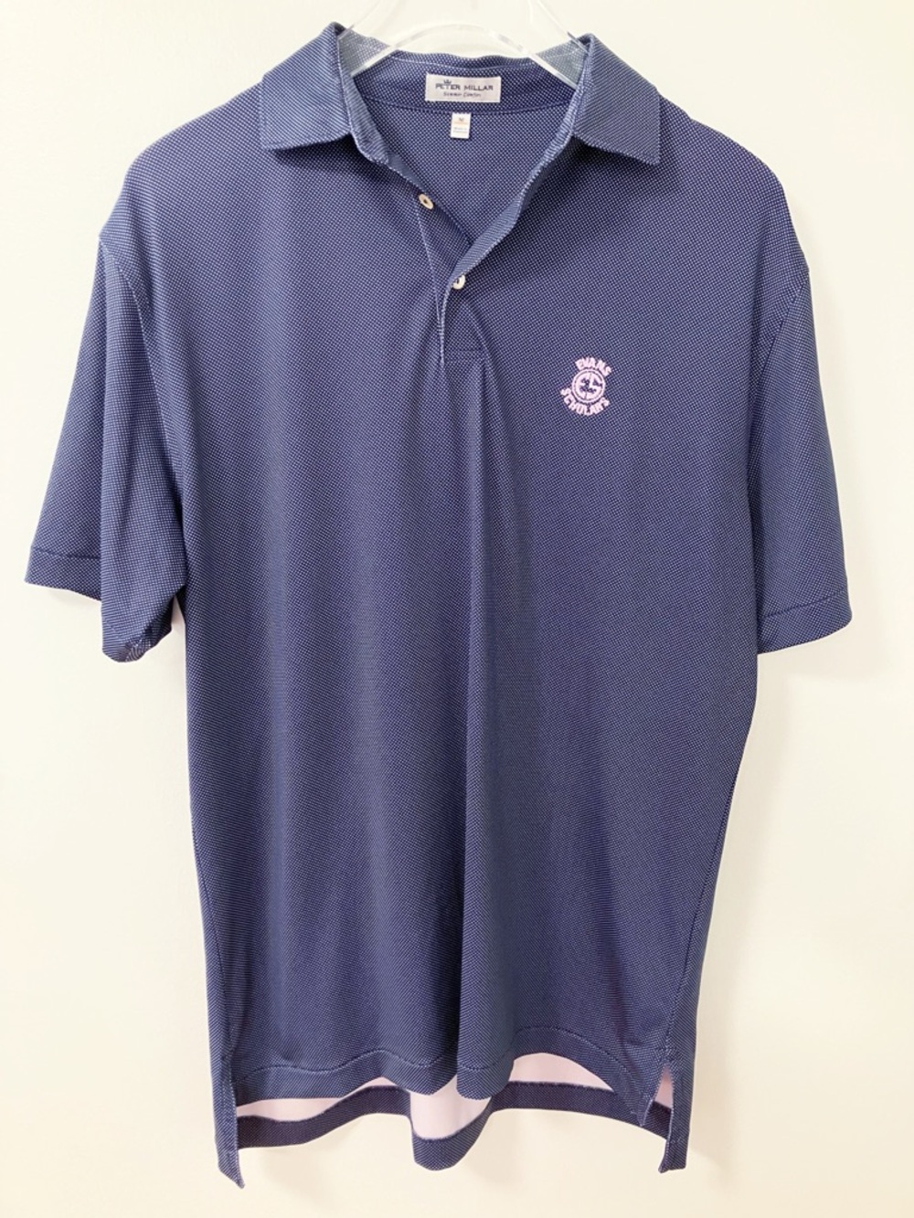Peter Millar | Polka Dot Summer Comfort Golf Polo M Golfing Preppy Outdoors